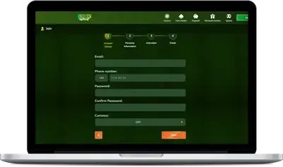 SpinMillion welcome offer on a computer screen